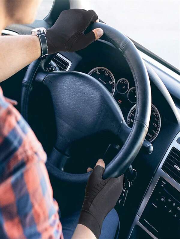 1 paire de gants en cuivre pour soulager les douleurs articulaires, la polyarthrite rhumatoïde, l'arthrose, l'œdème, le syndrome du canal carpien. Gants de compression pour l'arthrite pour hommes et femmes