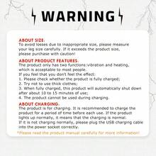 1 st benmassageapparat, justerbar värme- och vibrationsmassageapparat för knä, 4 temperatur- och 3 intensitetsnivåer, lämplig för knä, axel, armbåge - Multifärgad - Visa 8