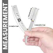 Utopia Care Professional Straight Razor For Men, Barber Straight Edge Razor Safety With 100 Pack Blades, Black