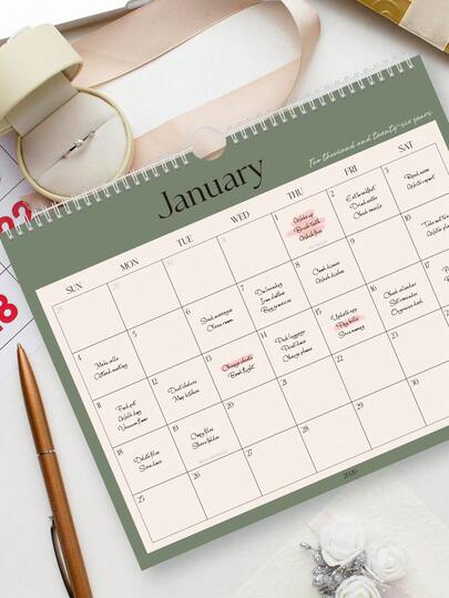 1 Stück Kalender 2026, A4 minimalistischer Monatsplaner mit Schreibfläche, enthält Monatsübersicht und Notizen, Januar 2026 bis September 2027, geeignet für Meal Planning, Haushaltsaufgaben, Rechnungen und Termine, für Büro und Zuhause, unerlässlich für die Rückkehr zur Schule 2026, tolles Neujahrgeschenk