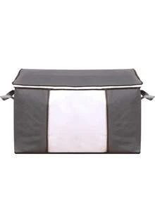 Bolsa de Almacenamiento Bolsa de Almacenamiento de Edredón Bolsa de Mudanza Bolsa Organizadora de Ropa Bolsa de Equipaje de Ropa Almacenamiento de Edredón de Tela No Tejida - Gris - Ver 3