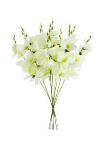 1 pieza/5 piezas/10 piezas Flores artificiales - Freesia, Freesia de seda, plantas falsas, decoración del hogar, comedor, sala de estar, jardín exterior, el arte de insertar flores, accesorios de fotografía, otoño, primavera, jarrón, pared de flores, corona de flores, ramo de novia, decoración de boda, materiales DIY para corona de flores, materiales de decoración para fiesta de cumpleaños, accesorios de decoración del hogar, regalos del Día de San Valentín, Año Nuevo