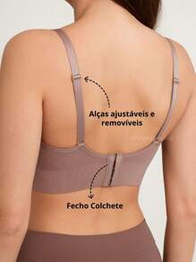 Kit Sutiã Top Básico de Alcinha Regulável CORES SORTIDAS/ALEATÓRIA - Sutia Import