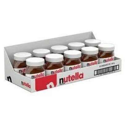 NUTELLA Caixa com 10un Creme de Avelã  Original 140gr