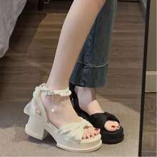 Women's Bow Sandals: New, Spirited, Beaded, One-Strap Fairy-Style Sandals