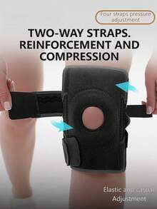 AOLIKES 1pc Knee Brace With Side Stabilizers & Patella Gel Pads For Maximum Knee Support For Men And Women - Multicolor - View 9