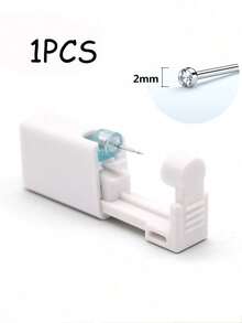 1-24pcs Disposable Sterile Ear Piercing Kit, Cartilage Tragus Helix Piercing Gun No Pain Piercer Tool Machine Set Stud Lewelr