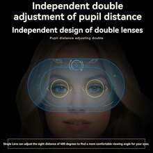 VR Glasses Compatible With IPhone Or Android Smartphones, Virtual Reality 3D Glasses Fit 4.7-7 Inch Phones, For Mobile Games And Movies