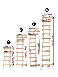 1 件/2 件木珠栖木梯秋千玩具，鹦鹉攀爬架配件，适用于鸟笼，适合所有季节