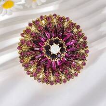 1 件复古优雅花环和十字架设计胸针，精致时尚配饰，适合女士服装、外套、夹克 - 适合作为礼物礼服配饰别针用于衣服包饰背包用于学校办公室配饰衬衫珠宝万圣节衣服别针有趣可爱的教师礼物服装配饰包饰 - 彩色 - 查看 24