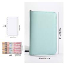 Zipper Bag Cash Storage Plan Book, Suitable For Daily Cash Storage Plans, Equipped With 10 Zipper Pockets And 12 Plan Sheets,Savings Plan,Biweekly Savings Plan,10000 Savings Plan,Savings Strategy