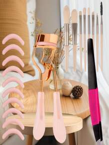 1pc/Professional Natural And Long-Lasting Eyelash Curler Set With Eye Shape - Fitting Design, A Travel Makeup Tool. No Need For Electricity, Quickly Curls Lashes Effortlessly. A Must - Have For Beauty Makeup, Suitable For Daily Use, Office, Travel And Business Trips. It's A Practical Beauty Makeup Tool.,Makeup,Cheap,Room Decor,Vanity,Travel,Bedroom,Makeup Accessories,Eyelash Curler