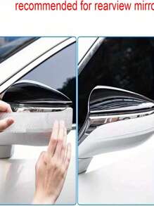 1 件 3D 碳纤维膜汽车贴纸，自行车防滑标记贴纸，DIY 贴片保护条，适用于汽车门入口踏板和侧视镜，整车均可，防刮、防水、耐用、易于安装，适用于酒店、餐厅、办公室、商业用途