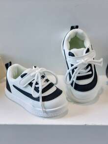 1双儿童时尚运动鞋幼儿柔软防滑耐磨休闲运动鞋 - 黑色 - 查看 5