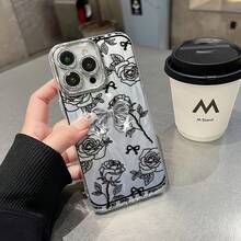 Funda para teléfono (1 unidad) Nueva funda para teléfono móvil con degradado de colores y tecnología IMD Laser, compatible con toda la serie 6/15/14/13/12/11 (13/14 Pro/15 Plus/16 Pro), con protector de lente, resistente a los golpes, diseño híbrido clásico. - Colores mixtos 1 - Ver 3