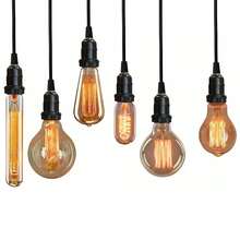 Kit 3 Lâmpadas Filamento De Carbono Retrô St64 40w Vintage para decoração Dimerizavel - Entrada do Brasil (220V) - Visão 7