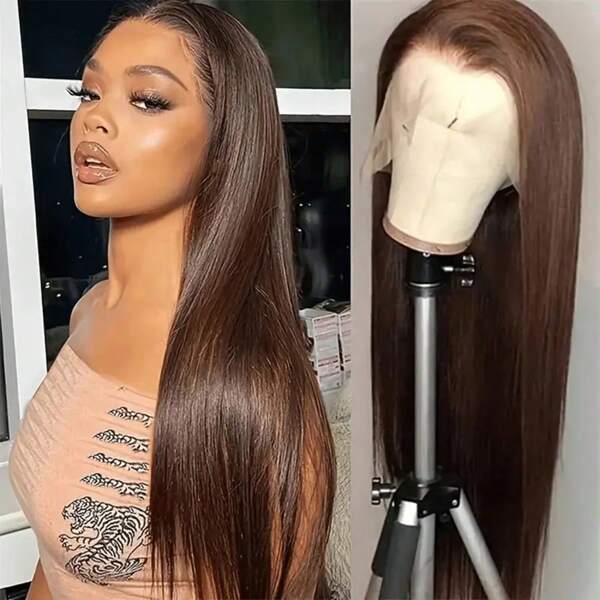 Eulisi Straight 13*4 Lace Front Wigs Human Hair 99J Burgundy Pre Plucked With Baby Hair 180 Density Straight RED Wigs For Women Human Hair Bleached Knots Natural Hairline