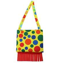 8 件套成人小丑服装套装小丑服、假发、鼻子、面具、小丑包、鞋子、马戏团道具嘉年华角色扮演服装配饰马戏团派对角色扮演适合搞笑可爱小丑 - 彩色 - 查看 13