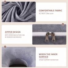 Ubravoo 66 Inch G-Shape Full Body Pregnancy Pillow,  Abdominal Hips Back And Legs Best Support Side Sleeping Lumbar Protect Maternity Pillow, Ideal Relief For Pregnant Women Support With Washable Cover,Pregnant Women's Ultimate Comfort And Relaxation - Grey - View 6