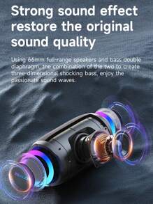 ZEALOT ZEALOT Wireless Speaker IPX7 Waterproof Wireless Speaker With 20W Loud Stereo Sound Outdoor Portable Speakers With Wireless 5.2 6H Playtime RGB Light Long Battery Dual Pairing For Home Party