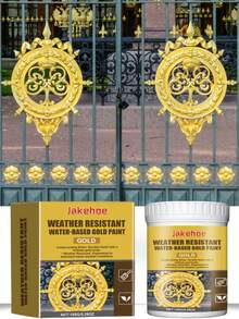 Błyszcząca złota farba foliowa, metaliczna złota farba do dekoracji ścian/znaków (ulepszona wersja wysyłana jako pierwsza)