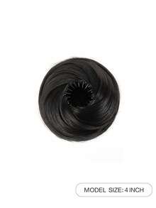 4-Inch Elastic Hair Clip Synthetic Wig, High-Temperature Fiber Material, Suitable For All Hair Types, Secure Wear, Elegant Hairstyle For Women, Suitable For Daily Wear And Occasions