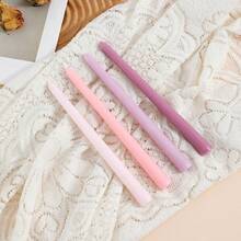 4pcs/Set Multicolor European Style Tall Tapered Odorless Smokeless Candles, Wedding Anniversary Candlelight Dinner Decor, Christmas Event Venue Decor, Suitable For Halls, Exhibitions, Elegant Gatherings - Red, Pink, Blue, Green, Orange, Multi-Color Series