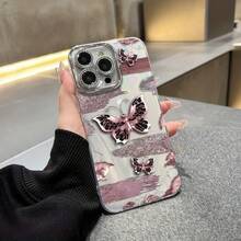Funda para teléfono (1 unidad). Compatible con toda la serie 16/15/14/13/12/11 (incluidos 13/14 Pro, 15 Plus y 16 Pro). Funda protectora con láser IMD, nuevo diseño colorido con degradado de color, incluye protector de lente y un diseño híbrido clásico resistente a golpes. - Blanco - Ver 3