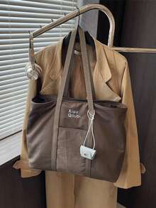 时髦时尚豹纹大容量手提包，适合日常使用、旅行、工作、购物、大学、学院、通勤、学校、适合女性、新秀、白领、大学生、年轻女孩