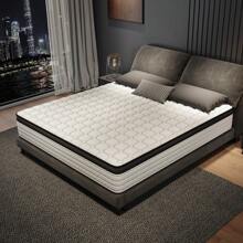 12-Inch Memory Foam Hybrid Mattress, Featuring Individually Wrapped Coils, Medium Firmness, Vibration Isolation, Providing Support And Comfort. Available In Full/Queen/King Sizes, Suitable For Furniture And Home Decor, Mattress.