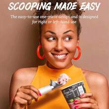 Heated Rechargeable Ice Cream Scoop Electric Scooper For Hard Ice Cream Self Warming Spoon Max To 158with LED Display Rechargeable Battery RustProof Metal Easy To Clean - White - View 3