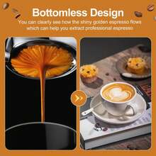 1 porta-filtro sem fundo de 54 mm compatível com máquinas Breville Barista Series e Breville de 54 mm (cesta de filtro incluída) - Multicolorido - Ver 9