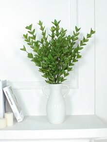 1pc/3pcs 30 Inches (H) Synthetic Pomegranate Leaf Branch Home Living Room Thanksgiving Harvest Festival Party Autumn Desktop Atmosphere Decoration