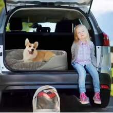 Machine-Washable Soft Pet Bed – Upgraded All-Season Dog & Cat House | Warm & Cooling Mat For Small Medium Large Pets, Indoor Outdoor Use - Xám - Xem 7