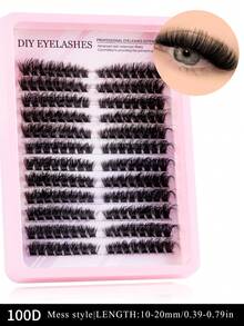 216/192片装 C型卷翘睫毛嫁接托盘，混合长度仿貂毛睫毛簇，适用于DIY睫毛嫁接 - C - 查看 14