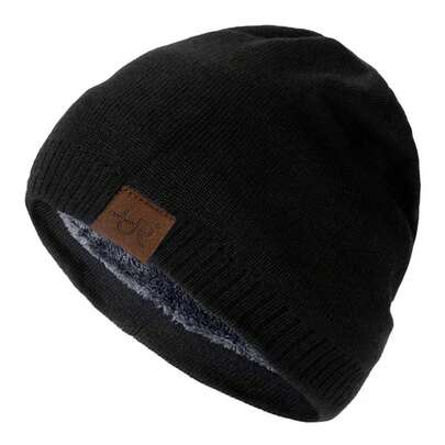Sombreros de invierno Unisex URGENTMAN Labal, gorros de punto de Color sólido para hombres y mujeres, gorro deportivo cálido para exteriores, agregar forro de piel