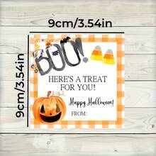 10 buah Label Hadiah Halloween, Hadiah Halloween untuk Wanita, Label Halloween - MultiWarna - View 2