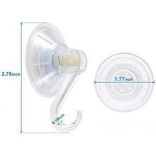 1st Choice Plastic Suction Cup Hooks, 4 Pack Ultra Heavy Duty Power Lock Vacuum Traceless Smooth Waterproof Oil-Proof Wall Shower Kitchen Window Bathroom Holder