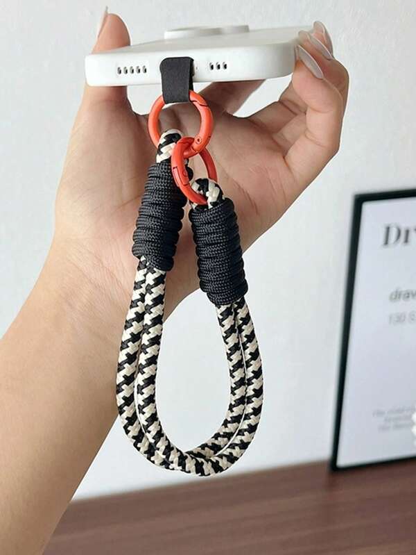 Nylon Short Phone Lanyard With Wrist And Neck Strap, Premium Anti-Lost Wristband Suitable For Keys And Camera, And Portable Design