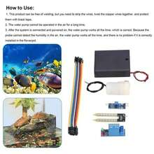 Kit sensor humedad suelo para riego automático con Arduino perfecto para viajeros jardinería automatización cultivo inteligente eficiente mantenimiento plantas ahorro agua fácil instalación innovación tecnología moderna - Negro - Ver 9