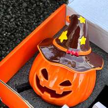 1 件南瓜烛台桌面装饰品、香薰蜡烛架礼物、万圣节礼物