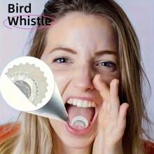 1pc Metal Bird Whistle, Realistic Sound To Attract Birds, Novelty Training Tool, Outdoor Survival Gear!