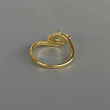 VKHK Bộ 3 chiếc/Bộ nhẫn trang trí bằng đá Zirconia lấp lánh sang trọng, thích hợp cho phụ nữ làm quà cưới/quà tặng - bộ nhẫn - Xem 5