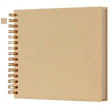 Album ảnh tự làm kích thước 8x8 inch/10x10 inch, 40 trang/20 tờ, bìa cứng giấy Kraft, thích hợp để làm album kỷ niệm đám cưới, kỷ niệm ngày cưới và các dịp kỷ niệm gia đình khác. - Màu vàng - Xem 13
