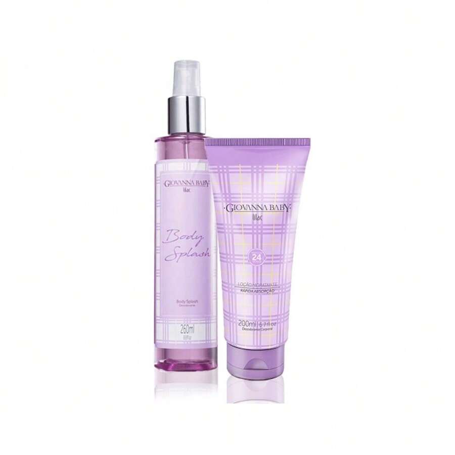 Giovanna Baby Lilac Lotion + Body Splash Kit | Scented Gift For Women - Kit de loción y baño corporal Giovanna Baby Lilac - Ver 1