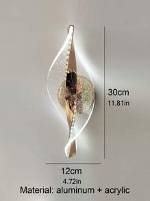 1 Stück / 2 Stücke moderne Wandleuchte, hochdurchlässiger Acrylkörper, LED-Streifen, geeignet für Schlafzimmer, Wohnzimmer, Büro, Nachttisch, Flur Dekorationsleuchten