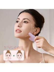 1/2/4件装亚克力树脂身体按摩刮痧板，心形刮痧工具，适用于SPA、蜂蜡护肤、抗皱、美容、护肤、SPA、自我护理、护肤工具、面部护理、美容师用品、按摩、面部按摩工具、面部滚轮 - 粉色 - 查看 8