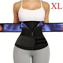 ARUNOW 可调节女士塑身衣，具有 3 层，旨在增强排汗和修剪腰部，具有银色桑拿效果，可用作紧身胸衣腰部训练器。