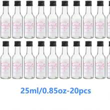 5/20/60/100PCS Mini Liquor Bottles – Versatile & Portable Plastic Containers With Airtight Seal For Spirits, Juices & Sauces – Leak-Proof, Shatterproof Plastic Mini Bottles With Airtight Latch Caps: 0.85oz/1.7oz/3.3oz/5oz Reusable Hand Washable Containers For Food Contact, Party & Wedding Favors Thanksgiving, Halloween, And Christmas Are Applicable