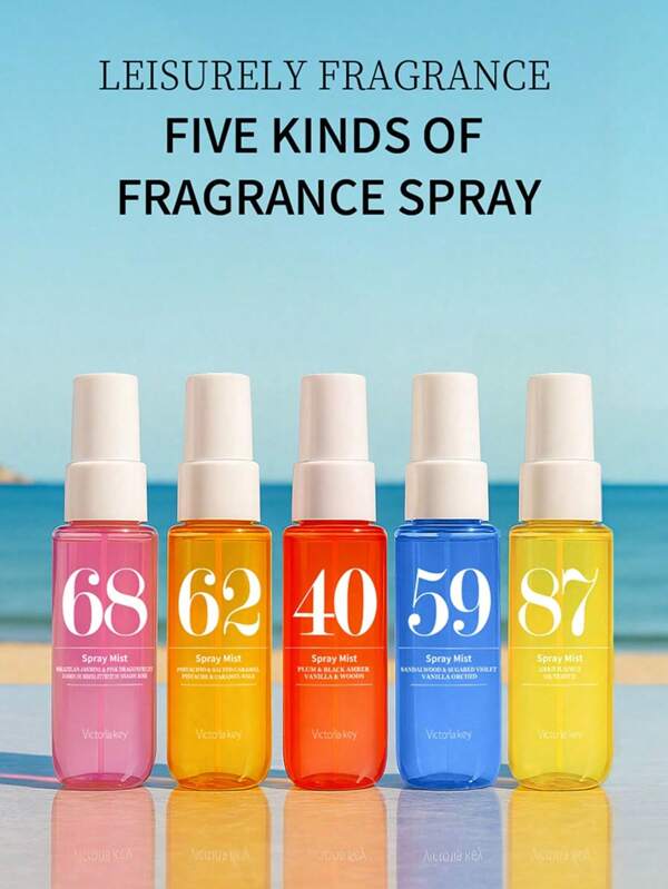 5*40ml Floral Fruity Scented Air Freshener, Fragrance Spray Suitable For Date, Team Building, Business Trip, Office Use, Ideal Gift For Elders, Girlfriend, Friends